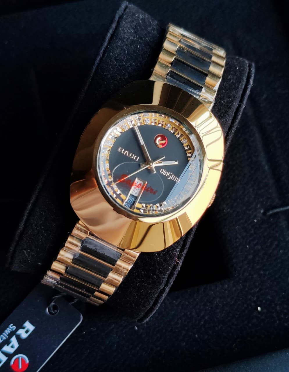 Rado Diastar Gold Luxury Watch – Premium Stainless Steel Black Dial