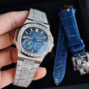 Patek Philippe Nautilus Diamond Automatic Blue Dial Luxury Men’s Watch