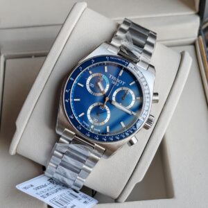Tissot Blue Dial Chronograph Men’s Watch – Stainless Steel | Swiss Made Design | Premium Authentic Quality