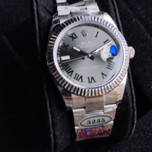 Rolex Datejust Silver Dial Roman Men’s Watch – Swiss ETA 3235 Automatic | Jubilee Bracelet | NFC Card